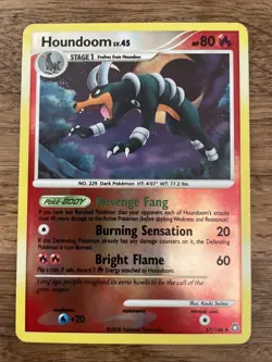 Pokemon TCG Houndoom Diamond & Pearl Legends Awakened Reverse Holo 57/146 NM - Image 1