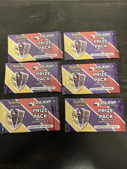 Play! Pokemon Prize Pack Series 6 Sealed x6 - Image 1
