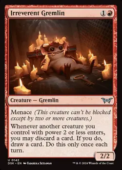 Irreverent Gremlin, Duskmourn: House of Horros, MTG, Uncommon Card, 0142 - Image 1