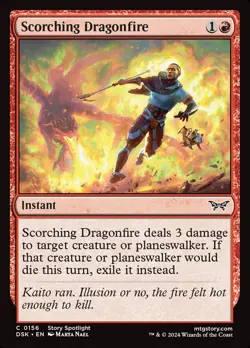 Scorching Dragonfire, Duskmourn: House of Horrors, MTG, Common Card, 0156 - Image 1