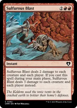 Sulfurous Blast, Commander Masters, MTG, Common Card, 0262 - Image 1