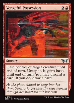 Vengeful Possession, Duskmourn: House of Horrors, MTG, Uncommon Card, 0162 - Image 1