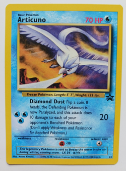 Articuno Pokemon Card Naoyo Kimura Corrected Black Star Promo 22 Rare Vintage LP - Image 1