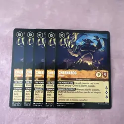 3/204 CHERNABOG EVILDOER INTO THE INKLANDS SUPER RARE DISNEY LORCANA CARD - Image 1