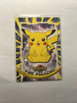 PIKACHU #25 - BLACK Logo TV Animation Edition SERIES 1 - TOPPS POKEMON CARD - Image 1