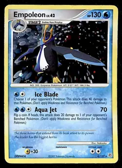 Empoleon Diamond & Pearl Holo VG, 4/130 Pokemon Card - Image 1