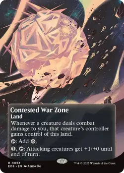 Contested War Zone 0053 ~ Borderless Rare NM MTG Edge of Eternities - Image 1