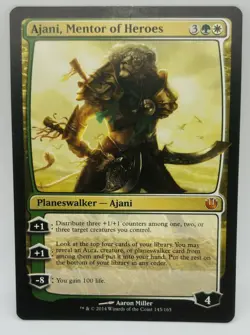 MTG Ajani, Mentor of Heroes Journey Into Nyx 145/165 Regular Mythic - Image 1