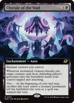 Chorale of the Void 0331 ~ Extended Art Foil Rare NM MTG Edge of Eternities - Image 1