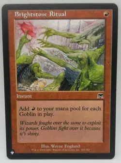 MTG Brightstone Ritual The List - Onslaught 191/350 Regular - Image 1