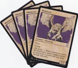 4X ADVENTURES IN THE FORGOTTEN REALMS..MANTICORE (SHOWCASE).MTG..NRMT NP..COMMON - Image 1