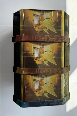Pokemon Hidden Fates Tins Set Of 3 Charizard, Raichu, Gyarados - Image 3