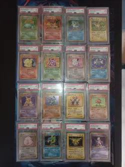 Complete Set Base Pokemon Japanese 1996 PSA9 - All Holo - Image 1