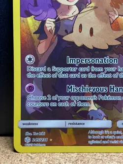 Pokemon Mimikyu Sun & Moon Cosmic Eclipse Secret Rare 245/236 NM - Image 5