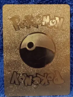 Pokemon Charizard GX Gold Foil Metal Card Blue, Gift/Collectible, 049/094 - Image 2