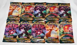 New! Sealed! 10x Pokemon Darkness Ablaze Booster Pack Lot (Fast Shipping!) Packs - Image 1