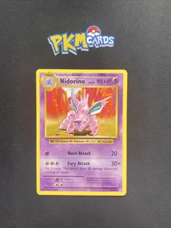 Pokemon TCG Nidorino Evolutions 44/108 Regular LP. - Image 1