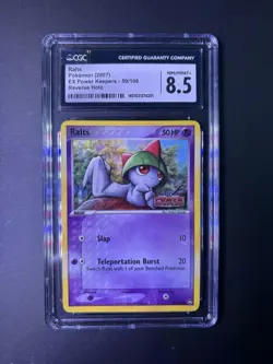 Ralts Pokemon (2007) EX Power Keepers - 59/108 Reverse Holo CGC 8.5 - Image 1