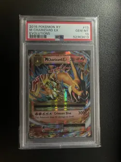 2016 Pokemon XY Evolutions M Charizard EX Holo Rare Card 13/108 PSA 10 Gem Mint - Image 1