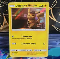 Pokemon TCG Detective Pikachu SM190 #190 Black Star Promo 2019 NM - Image 1