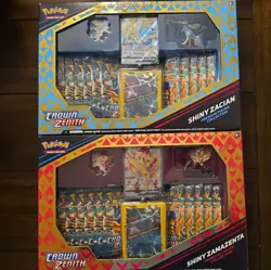 Crown Zenith Shiny Zacian /Zamazenta Premium Figure Collection Box (2 boxes) - Image 1