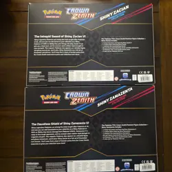 Crown Zenith Shiny Zacian /Zamazenta Premium Figure Collection Box (2 boxes) - Image 2