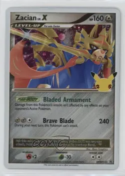 Zacian LVX (Celebrations Collection) Pokemon Sword & Shield Black Star Promo s9t - Image 1