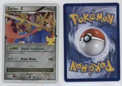 Zacian LVX (Celebrations Collection) Pokemon Sword & Shield Black Star Promo s9t - Image 3