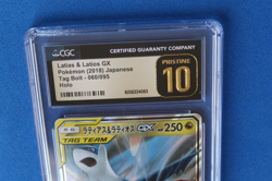 2018 POKEMON JP TAG BOLT LATIAS & LATIOS GX 60/95 HOLO CGC PRISTINE 10 - Image 2