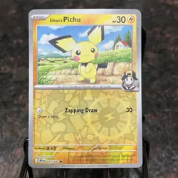 Ethan's Pichu Sv10 071/182 Reverse Holo Pokemon Trading Card Game | NM - Image 1