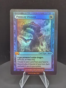 Pressure Washer Blue Holofoil -Divorced Dads Court of Chaos Card Type: Beast SP - Image 1