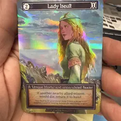 Arthurian Legends Lady Iseult Foil Sorcery Card Contested Realm - Image 1