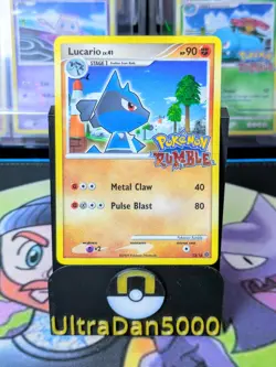 Lucario lv.41 - 12/16 - English Pokemon Rumble Card - Image 1