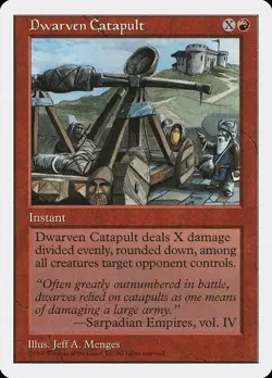 MTG - Dwarven Catapult - Fifth Edition - X1 - (NM) - - Image 1