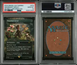 Magic MTG Marvel Abundant Groot #0870 Secret Lair Drop Series Foil PSA 10 Pop 13 - Image 1