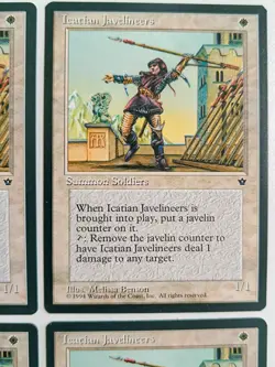MTG | 4 x Icatian Javelineers | Fallen Empires | Magic The Gathering - Image 3