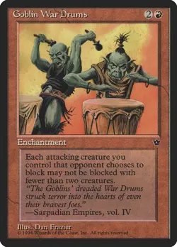 MTG - Goblin War Drums (Frazier) - Fallen Empires - X1 - (NM) - - Image 1