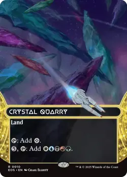 Crystal Quarry 0010 ~ Borderless Rare NM MTG Edge of Eternities - Image 1