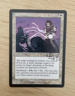 VINTAGE 2002 MTG Spirit Flare Torment Edition Signed rk Post Signed Card - Image 1