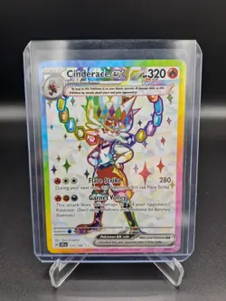 Cinderace ex Full Art Ultra Rare Pokemon Card Stellar Crown 157/142 NM/M - Image 1