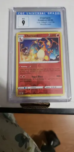 2020 POKEMON VIVID VOLTAGE REVERSE HOLO CHARIZARD 025/185 CGC 9 - Image 1