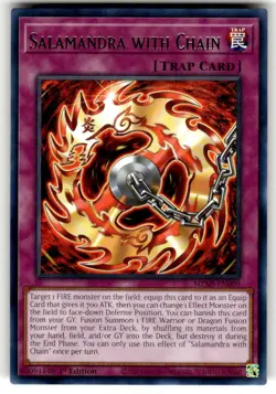 Yugioh! Salamandra with Chain - MZMI-EN009 - Rare - 1st Edition Near Mint, Engli - Image 1