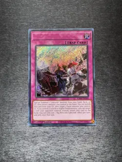 YuGiOh! Big Welcome Labrynth RA04 - Error Misprint No Name No Imprint 1st Ed NM - Image 1
