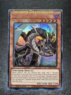 YuGiOh! Thunder Dragondark RA03 - Error Misprint Name Shift 1st Edition NM - Image 2