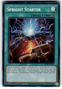 Yugioh! Spright Starter - BLTR-EN104 - Secret Rare - 1st Edition Near Mint, Engl - Image 1