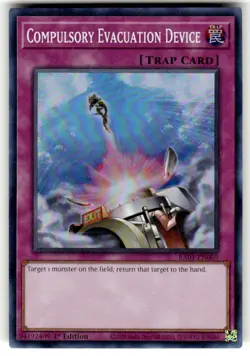 Yugioh! -Compulsory Evacuation Device - RA01-EN069 - 25'th A. -Super Rare - NM/M - Image 1