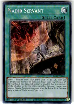Yugioh Nadir Servant RA01-EN062 1st Edition Secret Rare NM - Image 1