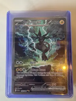 Pokemon TCG Zekrom EX Card Sir 166/086 English Black Bolt Near Mint Condition - Image 2