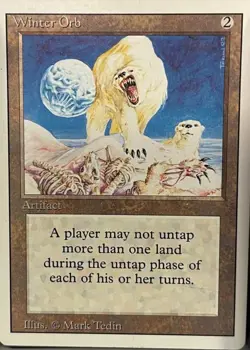 Magic the Gathering Winter Orb Revised Edition Regular Card - Image 1