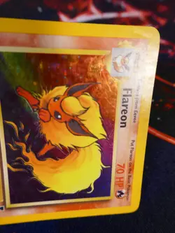 MP (Legendary Collection) Pokemon FLAREON Card Set 10/110 Holo Rare WOTC Playd#1 - Image 3